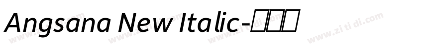 Angsana New Italic字体转换
